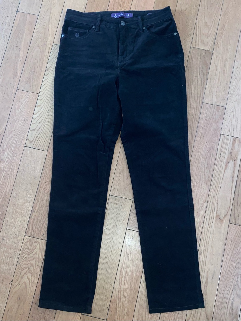 Gloria Vanderbilt Dark Brown Straight-Leg Corduroy Women's Jeans
